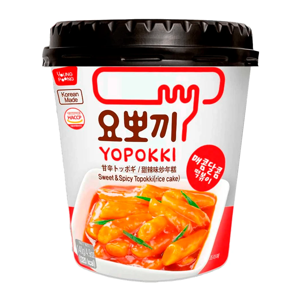 Topokki Yopokki Doce e Picante Pote 140G