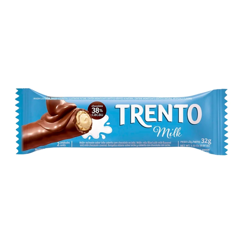 Chocolate Peccin Trento Ao Leite 38% Cacau 29G