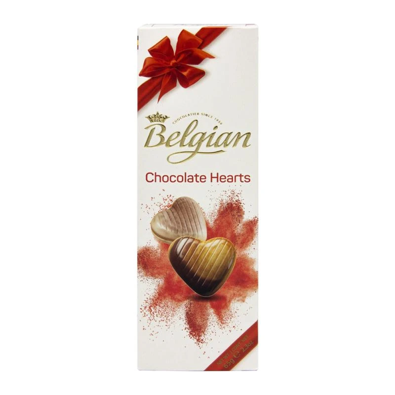 Bombom Belgian Corações 65G