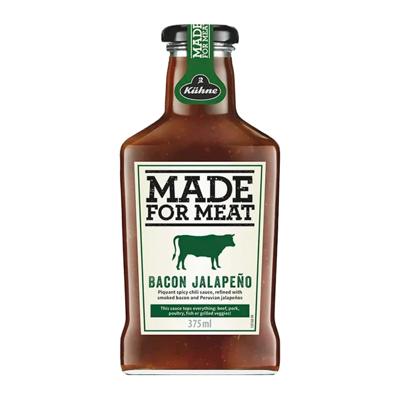 Molho Para Churrasco Kuhne - made for meat - bacon jalapeño 375Ml