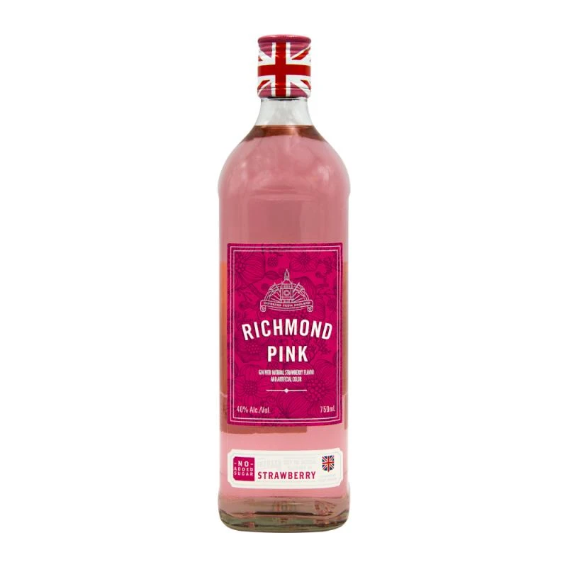 Gin Richmond Pink Strawberry Garrafa 750Ml