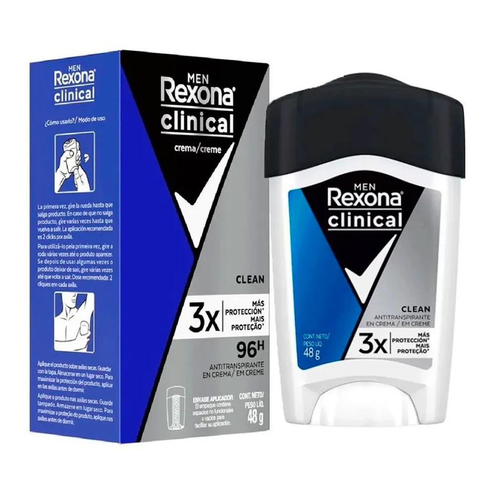 Desodorante Rexona creme Clinical Masculino 48G