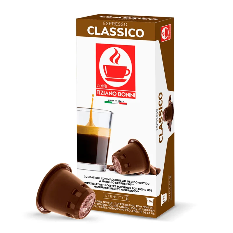 Cápsulas de Café Bonini Clássico Para Máquinas Nespresso Com 10 Unidades
