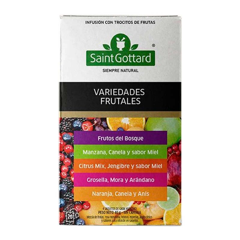 Chá Saint Gottard Frutas Variadas Com 20 Saquinhos