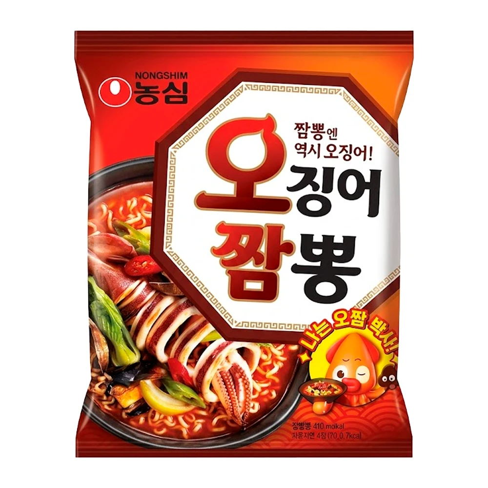 Macarrão Instantâneo Nongshim Lula Hot Pacote 124G