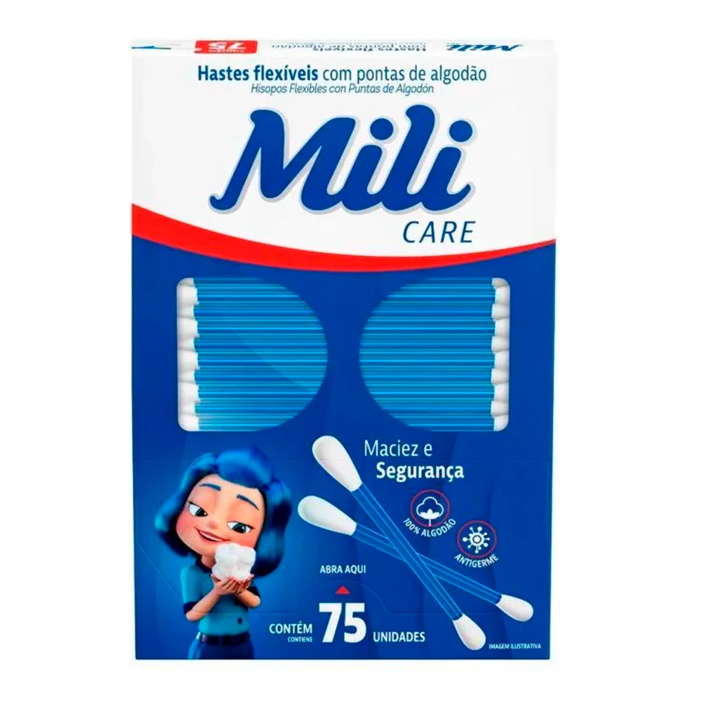 Cotonete Mili Caixa X75 Unidades