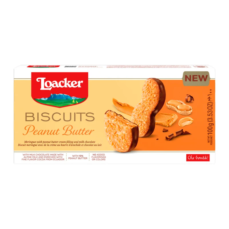 Biscoito Loacker Manteiga de Amendoim 100G
