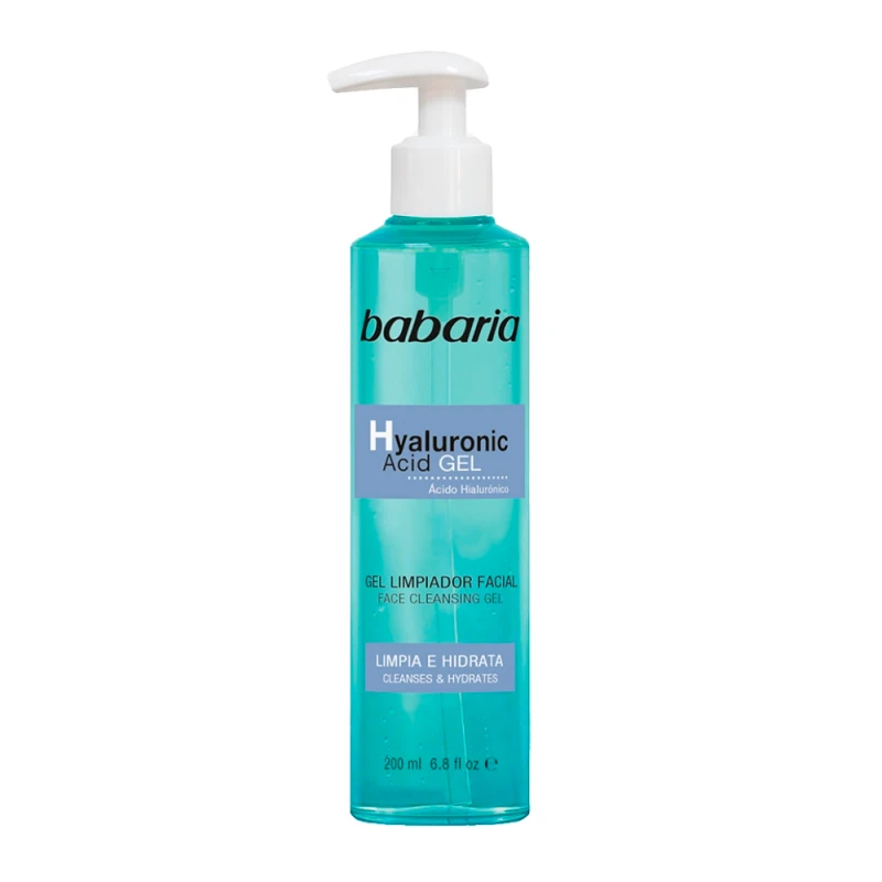 Gel de Limpeza Facial Babaria Com Ácido Hialurônico 200Ml