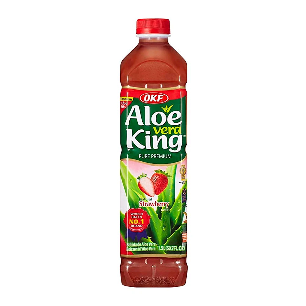 Suco de Morango Okf Com Aloe Vera Garrafa Pet 1.5Lt