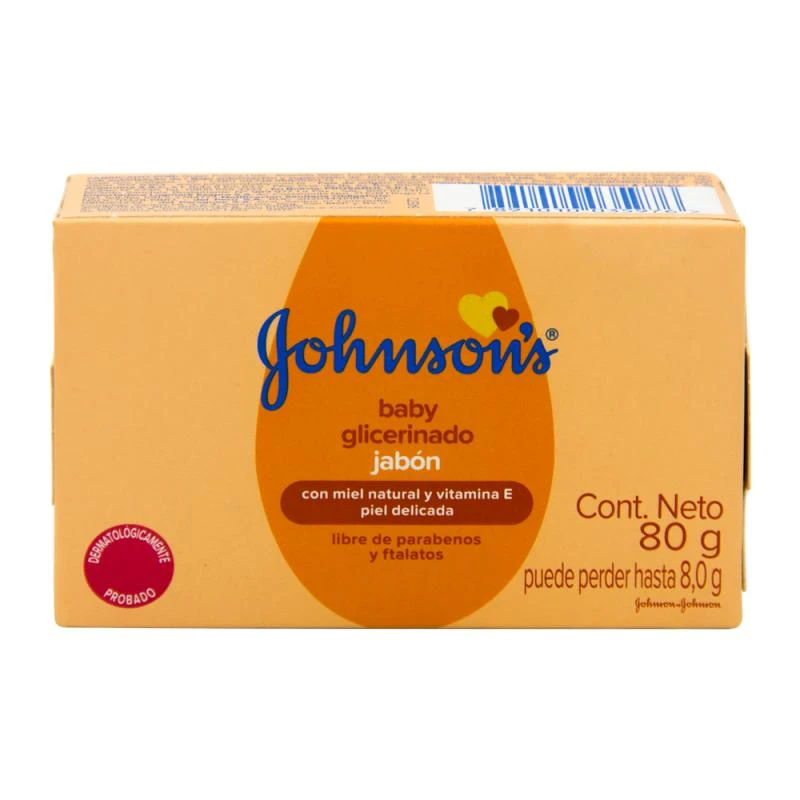 Sabonete Barra Baby Johnson`s Com Glicerina 80G