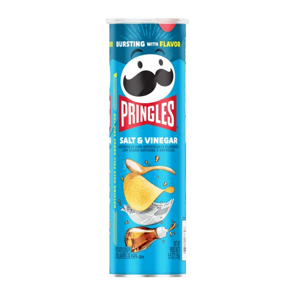 Batata Frita Pringles Sal e Vinagre Tubo 158G