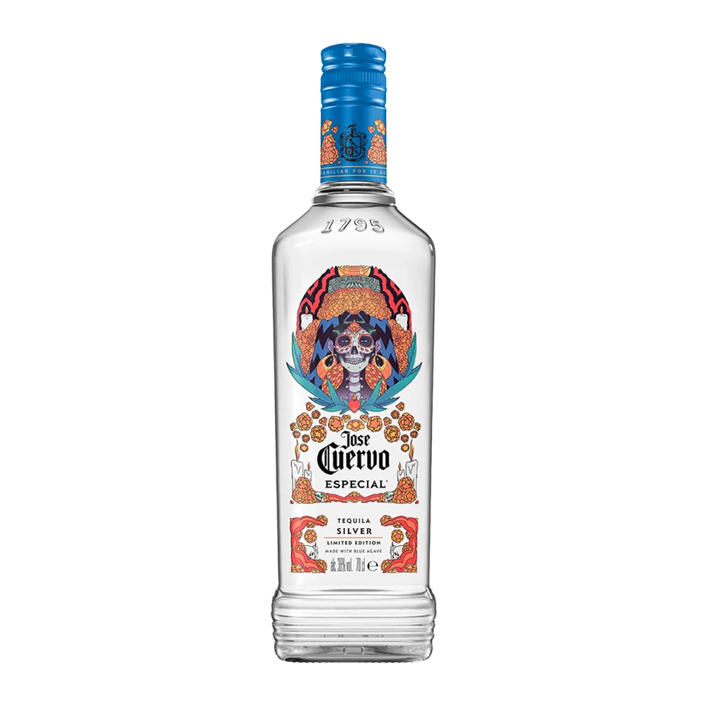 Tequila José Cuervo Prata Edição Limitada Caveira Garrafa 750Ml