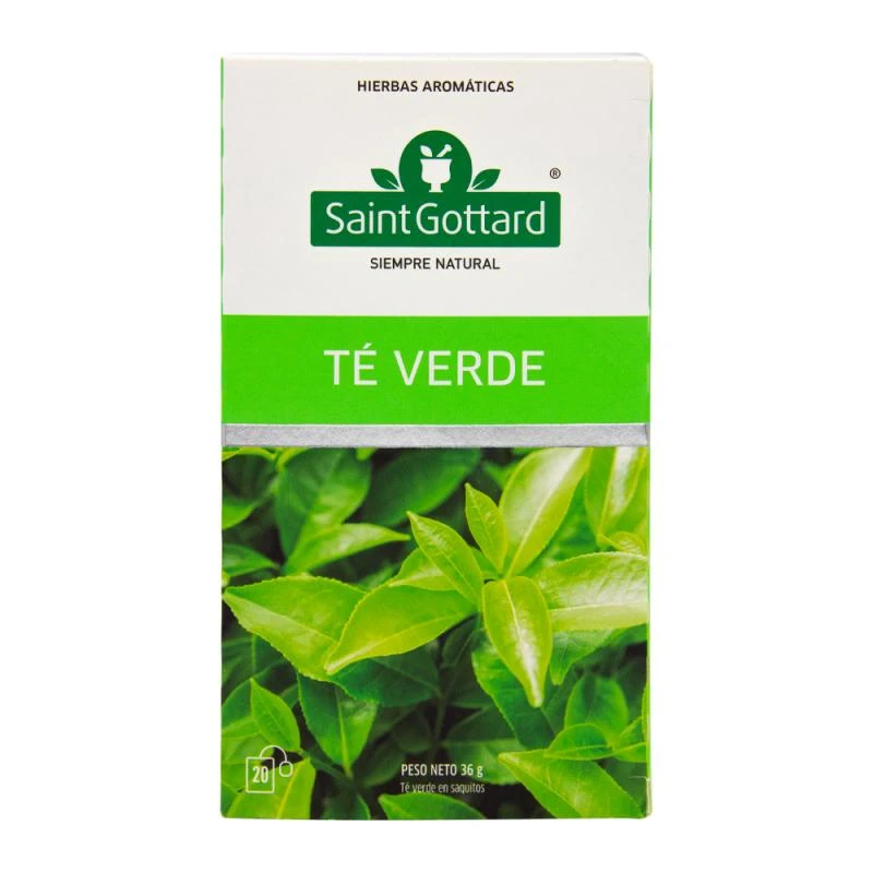 Chá Verde Saint Gottard Com 20 Saquinhos 