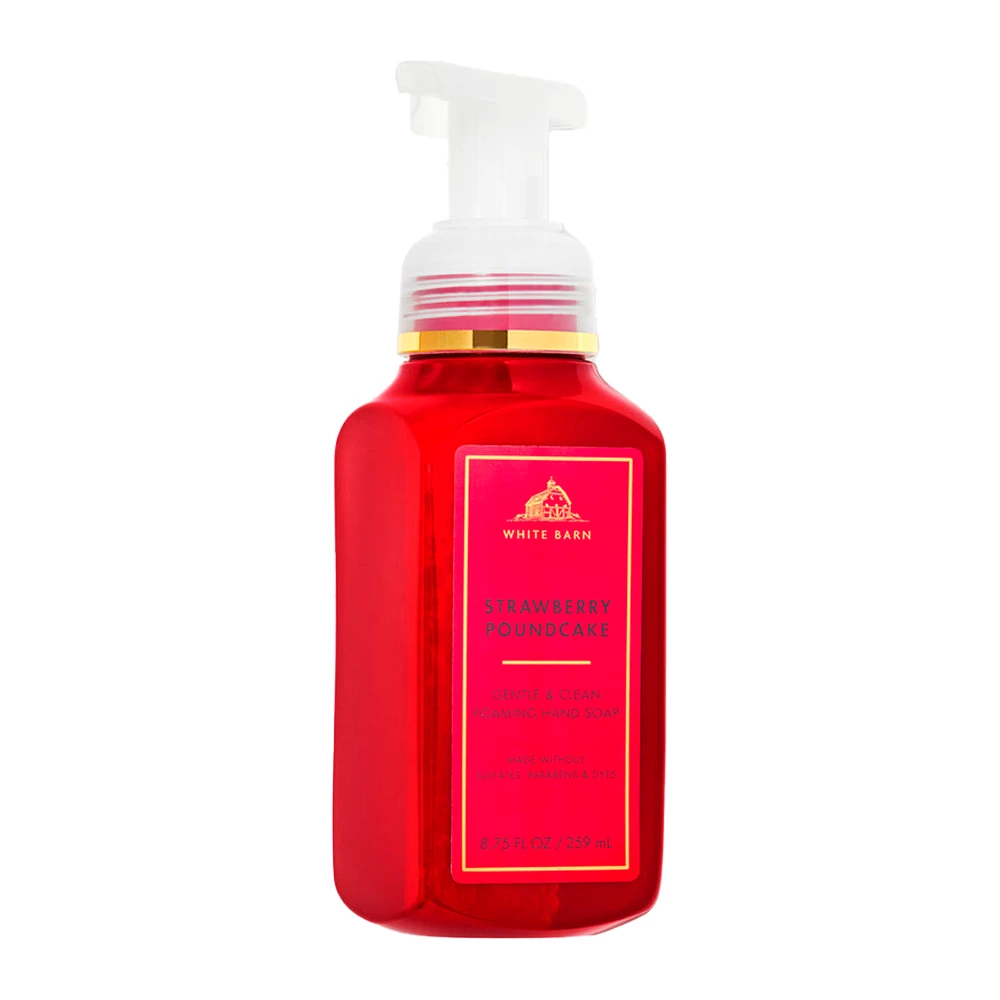 Sabonete Líquido em Espuma Bath & Body Works Strawberry  Poundcake 259Ml