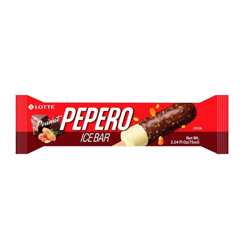 Sorvete Lotte Pepero Amendoim Palito 75Ml