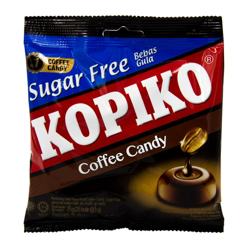 Bala de Café Kopiko Sem Açúcar 75G
