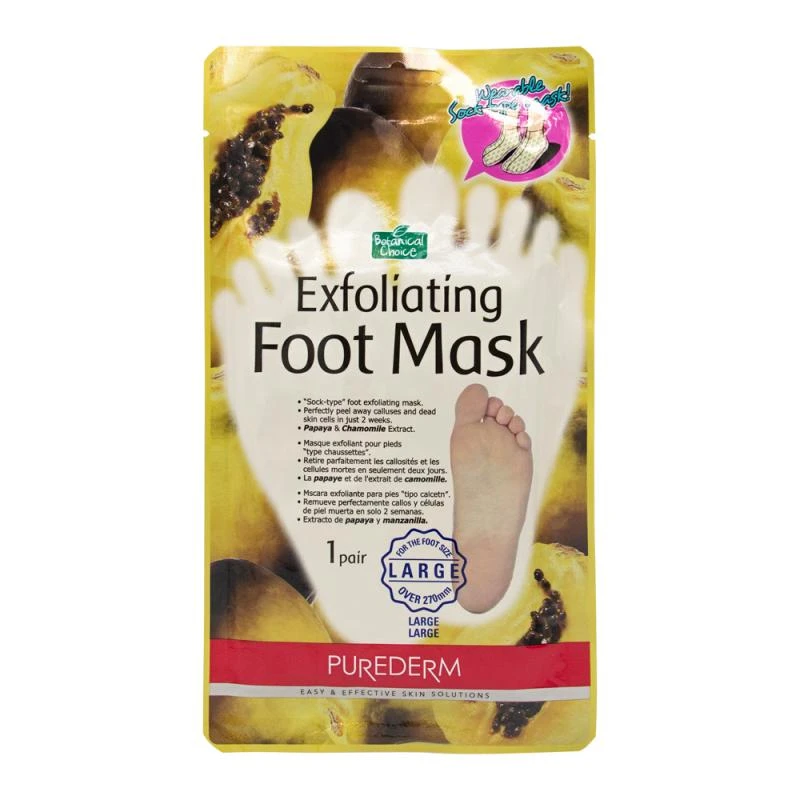 Meia Para Pés Purederm Esfoliante  Tamanho Grande