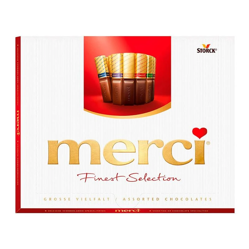 Chocolate Merci Ao Leite Com 8 Variedades Caixa 250G
