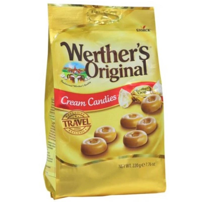 Bala de Leite Cremosa Werthers Original Pacote 220G