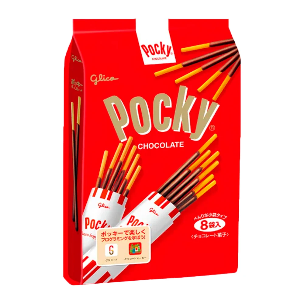 Palitinhos Glico Pocky Chocolate Pacote X8 Unidades