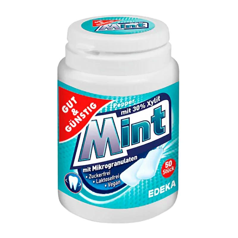 Chiclete G&G Peppermint Sem Açúcar 65G Edeka 