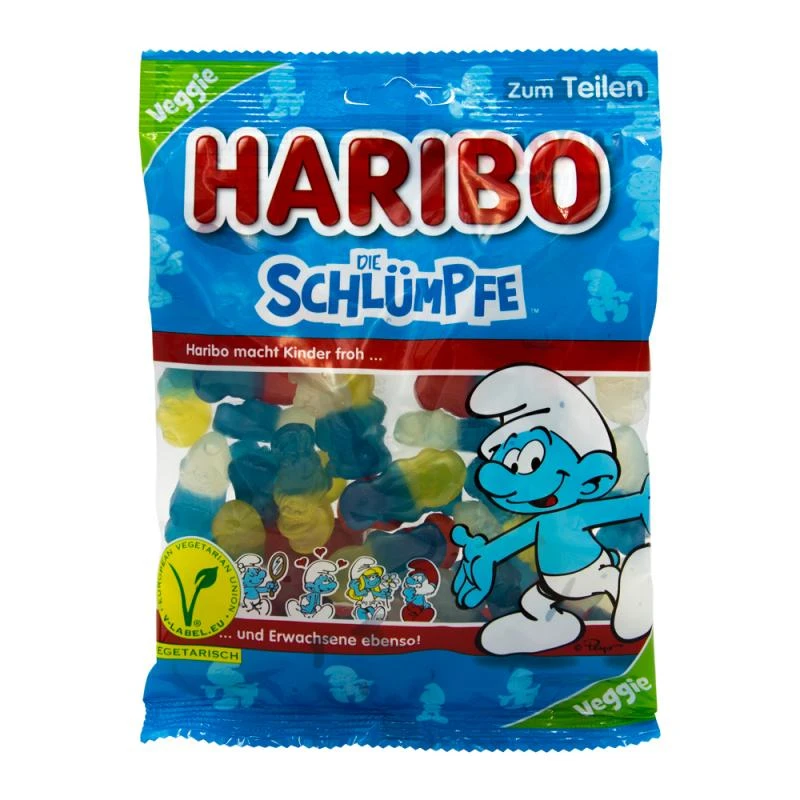 Bala Gelatina Alemã Haribo Smurfs 200G 